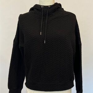 WLSS030 Cascade Sport Women’s Black Quilted Hoodie Size Medium